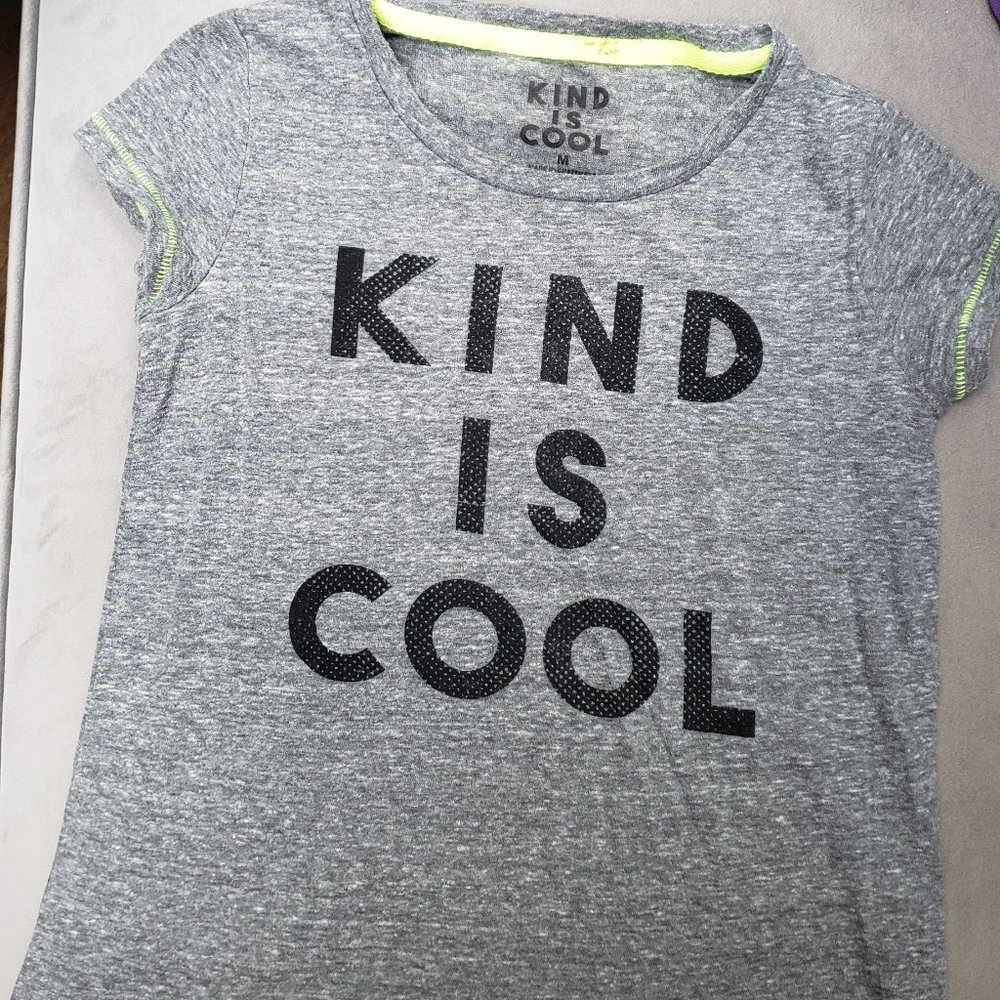 Kind is Cool Tee Gray  Size M
